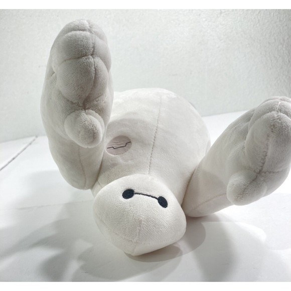 Disney Baymax 12" Big Hero 6 White Plush Toy Robot Jointed Shoulder Movable Arms - Picture 11 of 12